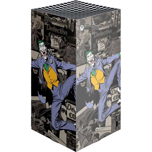 DC Comics The Joker Vintage Action pose pattern XBox Series X Digital Edition Console Skin